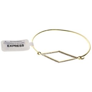 Express Fashion-Bracelet Gold-Tone/Crystal NWT